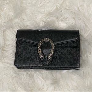 Gucci Dionysus Super Mini Bag Black Leather